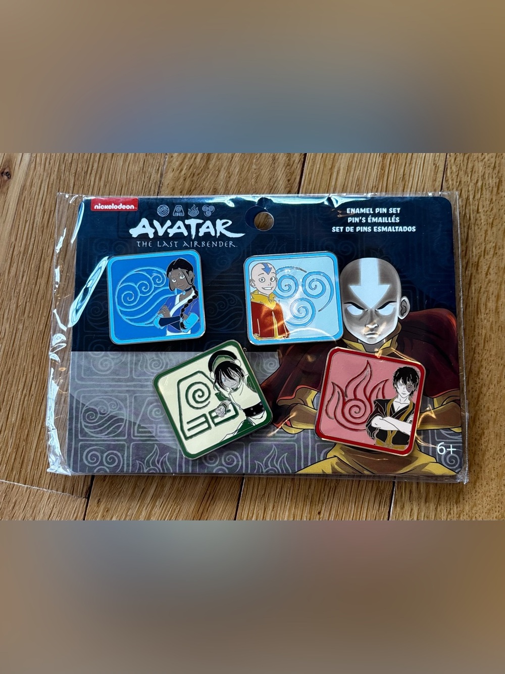 Avatar The Last Airbender Enamel Pin Set 4 Pins Aang Katara Toph Zuko Loungefly